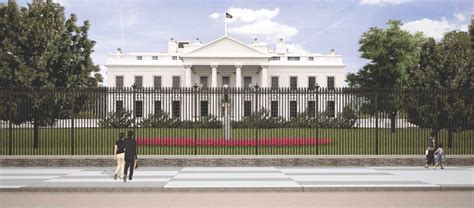 metal fence around white house|current fencing around white house.